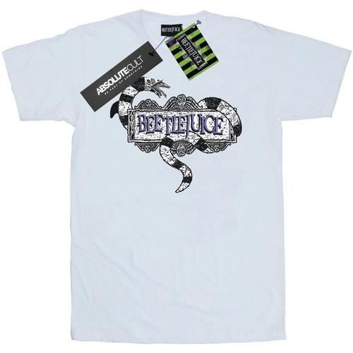 Vêtements Homme T-shirts manches longues Beetlejuice Sandworm Logo Blanc