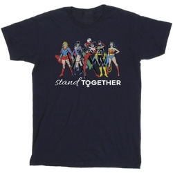 Vêtements Garçon T-shirts manches courtes Dc Comics Women Of DC Stand Together Bleu
