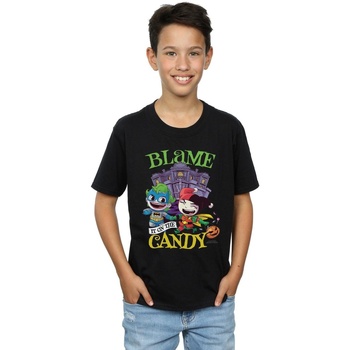 Vêtements Garçon T-shirts manches courtes Dc Comics Super Friends Blame It On The Candy Noir