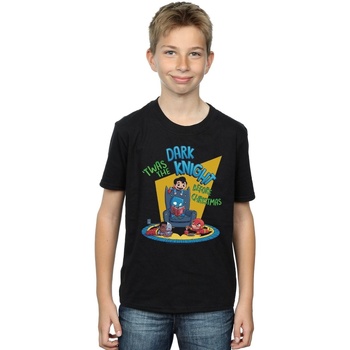 Vêtements Garçon T-shirts manches courtes Dc Comics Super Friends Dark Knight Before Christmas Noir