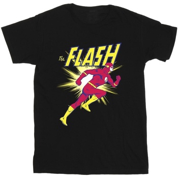 Vêtements Fille T-shirts manches longues Dc Comics The Flash Running Noir