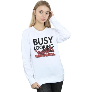 Vêtements Femme Sweats Marvel Deadpool Busy Looking Deadcool Blanc