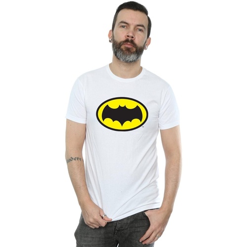 Vêtements Homme T-shirts manches longues Dc Comics Batman TV Series Logo Blanc