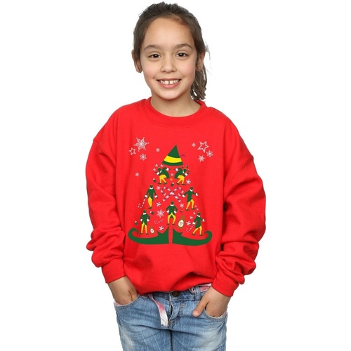 Vêtements Fille Sweats Elf Christmas Tree Rouge
