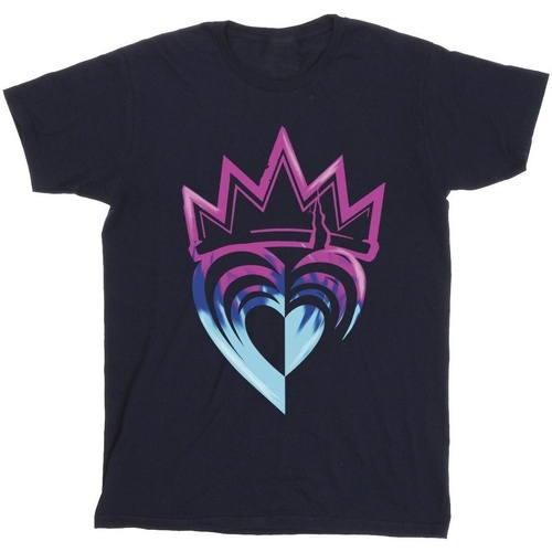 Vêtements Garçon T-shirts manches courtes Disney Descendants Pink Crown Bleu