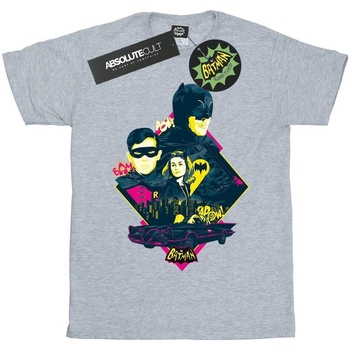 Vêtements Homme T-shirts manches longues Dc Comics Batman TV Series Character Pop Art Gris