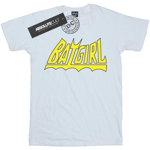 Vêtements Fille T-shirts manches longues Dc Comics Batgirl Logo Blanc