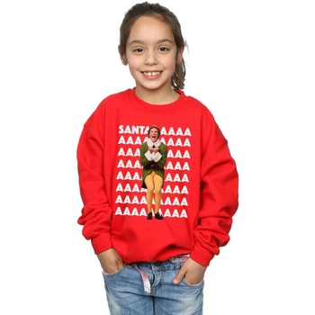 Vêtements Fille Sweats Elf Buddy Santa Scream Rouge