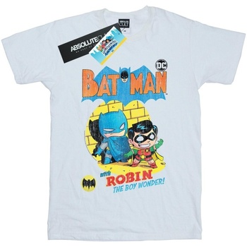 Vêtements Fille Sun & Shadow Dc Comics Super Friends Batman The Boy Wonder Blanc