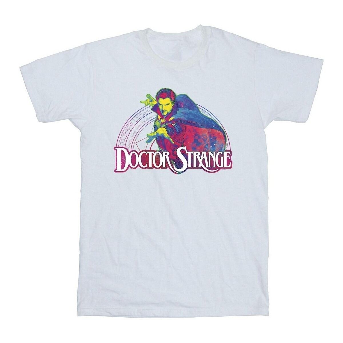 Vêtements Garçon T-shirts manches courtes Marvel Doctor Strange Pyschedelic Blanc