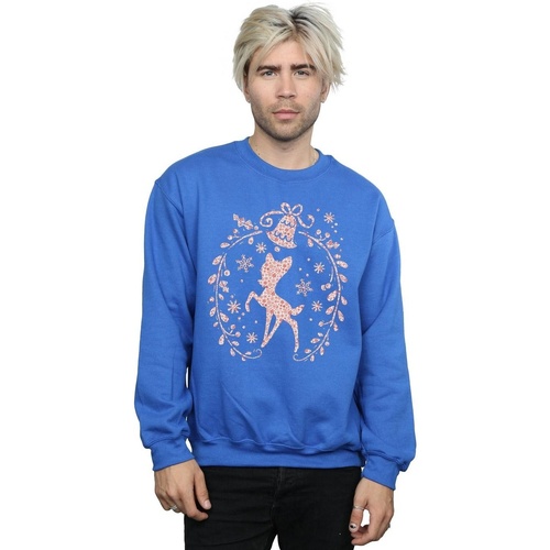 Vêtements Homme Sweats Disney Bambi Christmas Wreath Bleu
