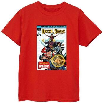 Vêtements Garçon T-shirts manches courtes Marvel Doctor Strange Comic Cover Rouge