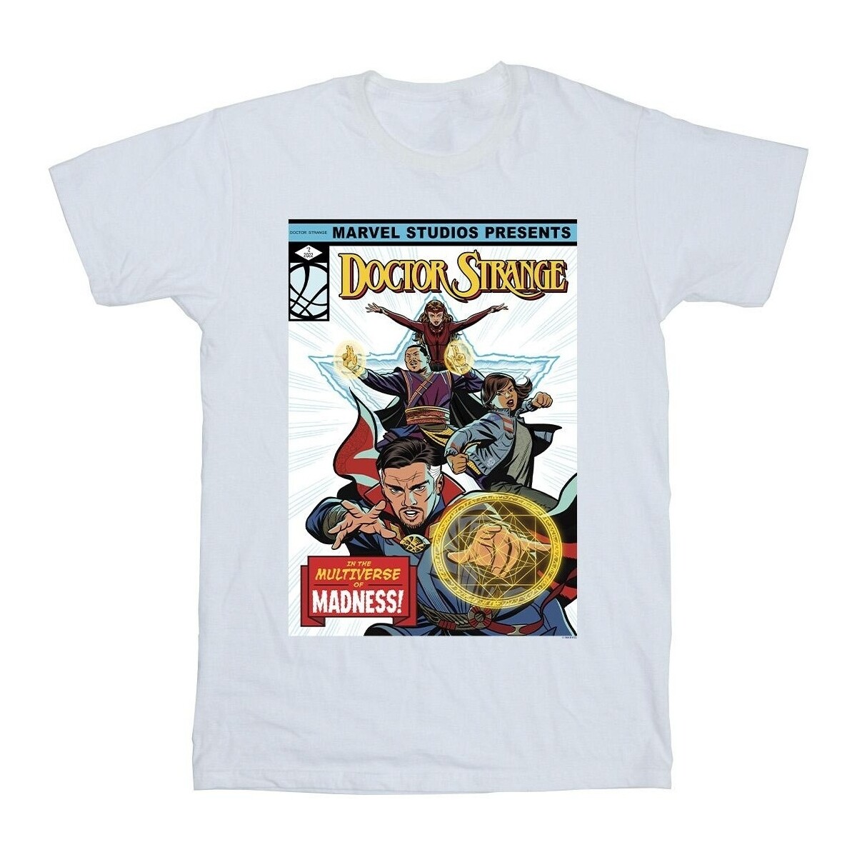 Vêtements Garçon T-shirts manches courtes Marvel Doctor Strange Comic Cover Blanc