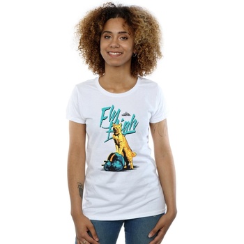 Vêtements Femme T-shirts manches longues Marvel BI16546 Blanc
