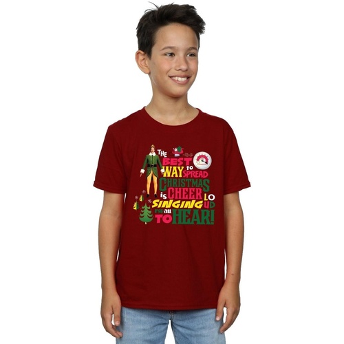 Vêtements Garçon T-shirts manches courtes Elf Christmas Cheer Multicolore