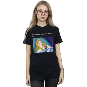 Vêtements Femme T-shirts manches longues Disney Sleeping Beauty Meme Noir