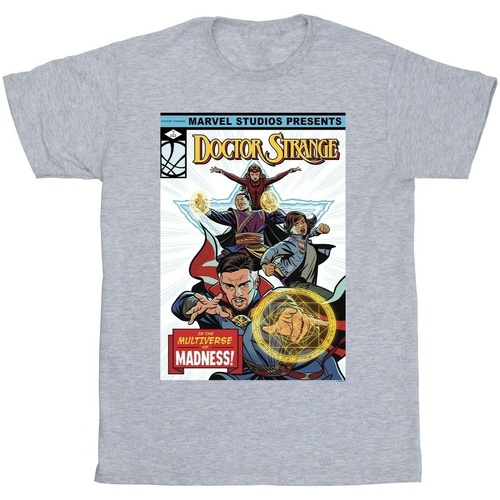 Vêtements Fille T-shirts manches longues Marvel Doctor Strange Comic Cover Gris