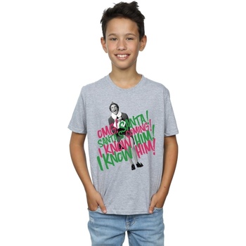 Vêtements Garçon T-shirts manches courtes Elf Santa's Coming Gris