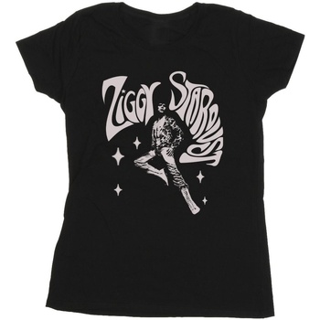 Vêtements Femme T-shirts manches longues David Bowie Ziggy Pose Noir