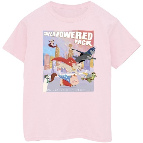 Vêtements Fille T-shirts manches longues Dc Comics DC Super Pets Super Powered Pack Rouge