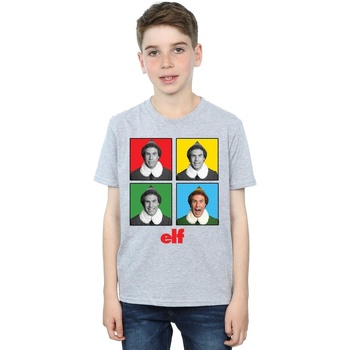 Vêtements Garçon T-shirts manches courtes Elf Four Faces Gris