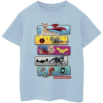Vêtements Fille T-shirts manches longues Dc Comics DC League Of Super-Pets Character Pose Bleu