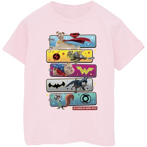 Vêtements Fille T-shirts manches longues Dc Comics DC League Of Super-Pets Character Pose Rouge