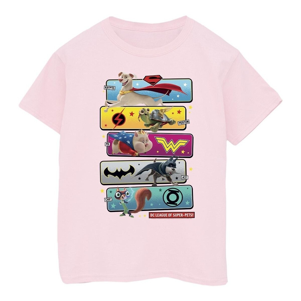 Vêtements Fille T-shirts manches longues Dc Comics DC League Of Super-Pets Character Pose Rouge