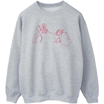Vêtements Homme Sweats Disney Lady And The Tramp Spaghetti Outline Gris