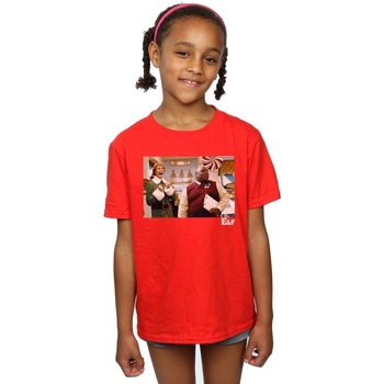 Vêtements Fille T-shirts manches longues Elf Christmas Store Cheer Rouge