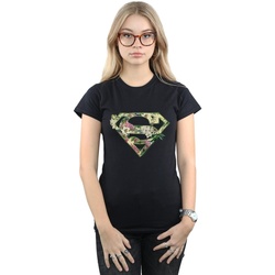 Vêtements Femme T-shirts manches longues Dc Comics  Noir
