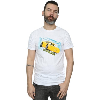Vêtements Homme T-shirts manches longues Disney Cars Cruz Ramirez Blanc