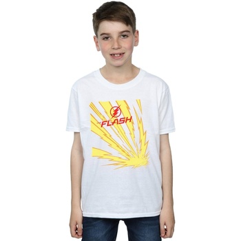 Vêtements Garçon T-shirts manches courtes Dc Comics The Flash Lightning Bolts Blanc
