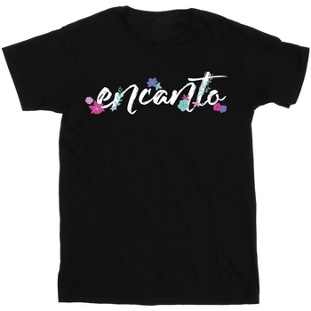 Vêtements Fille T-shirts manches longues Disney Encanto Logo Title Noir