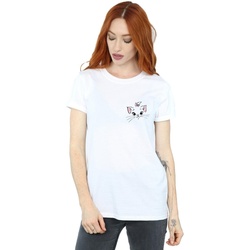 Vêtements Femme T-shirts manches longues Disney Classics Marie Face Pocket Blanc