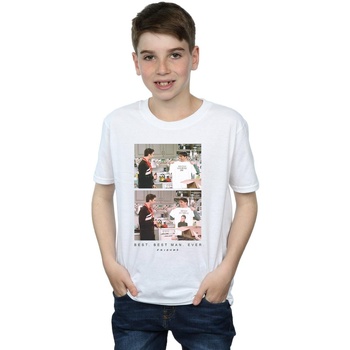 Vêtements Garçon T-shirts manches courtes Friends Best Best Man Ever Blanc