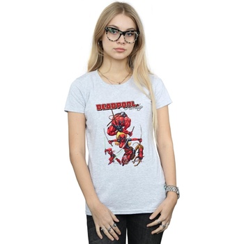 Vêtements Femme T-shirts manches longues Marvel Deadpool Family Gris