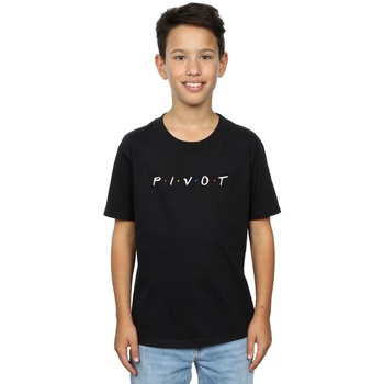 Vêtements Garçon T-shirts manches courtes Friends Pivot Logo Noir