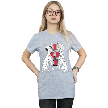 Vêtements Femme T-shirts manches longues Disney 101 Dalmatians Family Gris