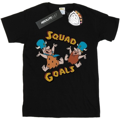 Vêtements Fille T-shirts manches longues The Flintstones Squad Goals Noir