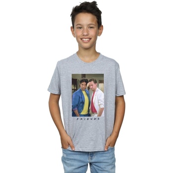 Vêtements Garçon T-shirts manches courtes Friends Ross And Chandler College Gris