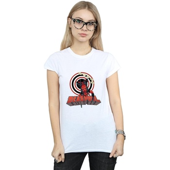 Vêtements Femme T-shirts manches longues Marvel Deadpool Upside Down Blanc