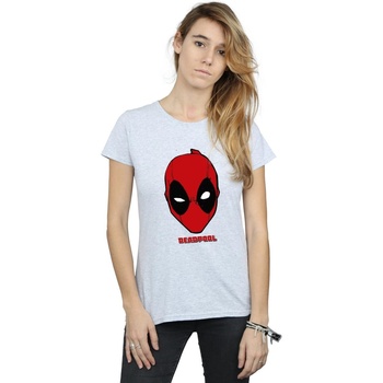 Vêtements Femme T-shirts manches longues Marvel Deadpool Mask Gris