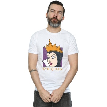Vêtements Homme T-shirts manches longues Disney Evil Queen Cropped Head Blanc