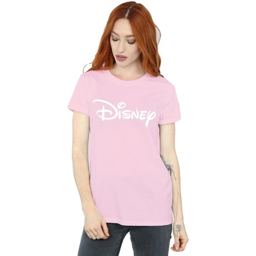 Vêtements Femme T-shirts manches longues Disney Classic Logo Rouge