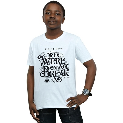 Vêtements Garçon T-shirts manches courtes Friends On A Break Ornamental Blanc