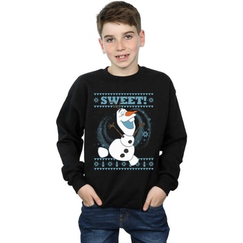Vêtements Garçon Sweats Disney Frozen Olaf Sweet Christmas Noir