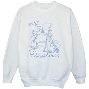 Vêtements Garçon Sweats Disney Frozen Magic Christmas Blanc