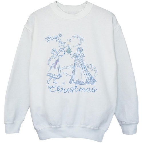 Vêtements Garçon Sweats Disney Frozen Magic Christmas Blanc
