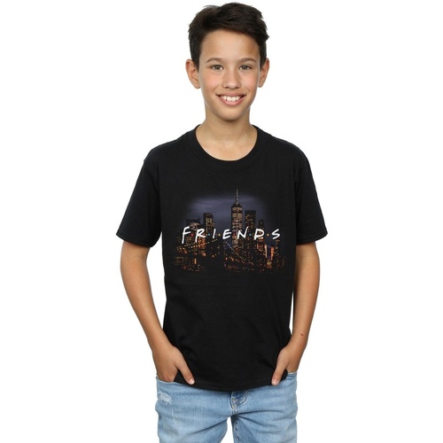 Vêtements Garçon T-shirts manches courtes Friends Logo Skyline Noir